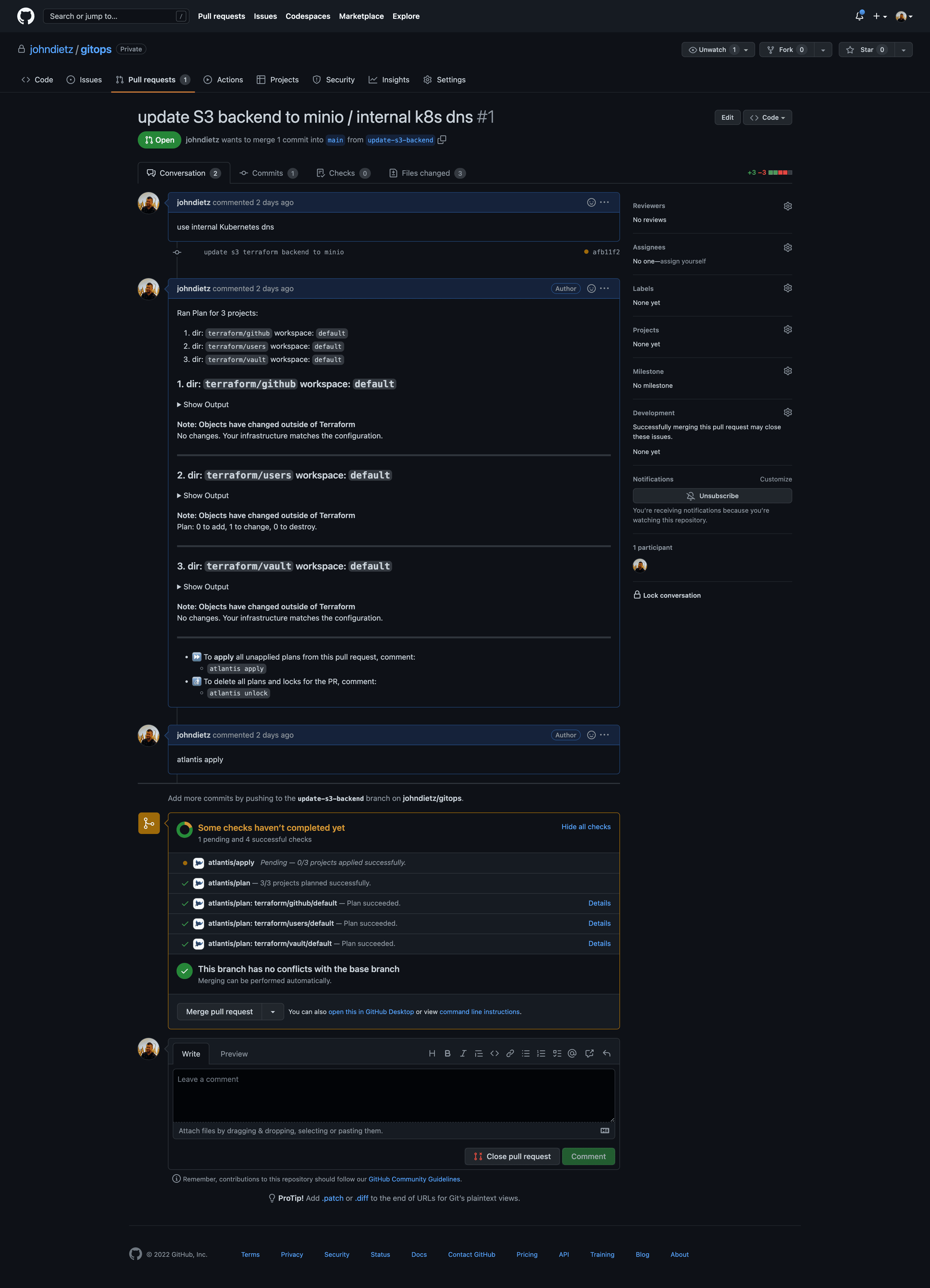 Atlantis Example on GitHub
