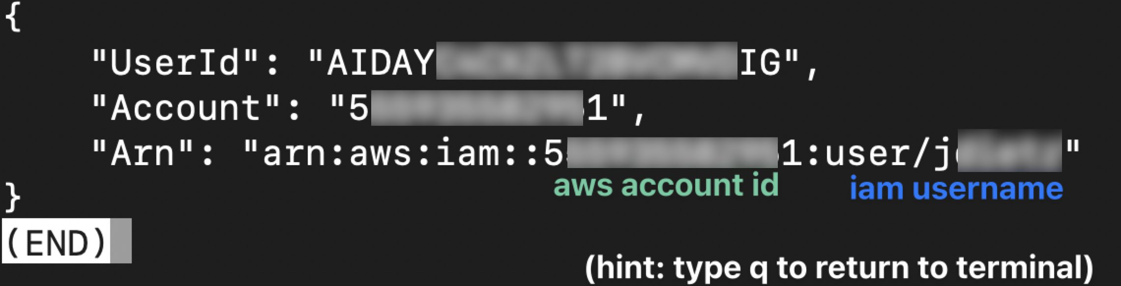 AWS User Info